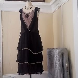 🎉ON SALE!  Flapper Gatsby 1920s style, beaded silk dress!